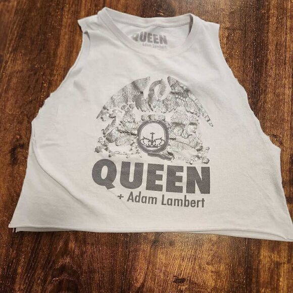 Queen + Adam Lambert 2017 tour cropped tank - Picture 1 of 5
